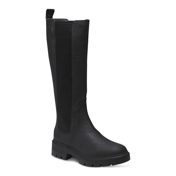 TIMBERLAND Shoes - TIMBERLAND Womens Black Riding Boot Cortina Round Toe Block Heel Chelsea 10 M